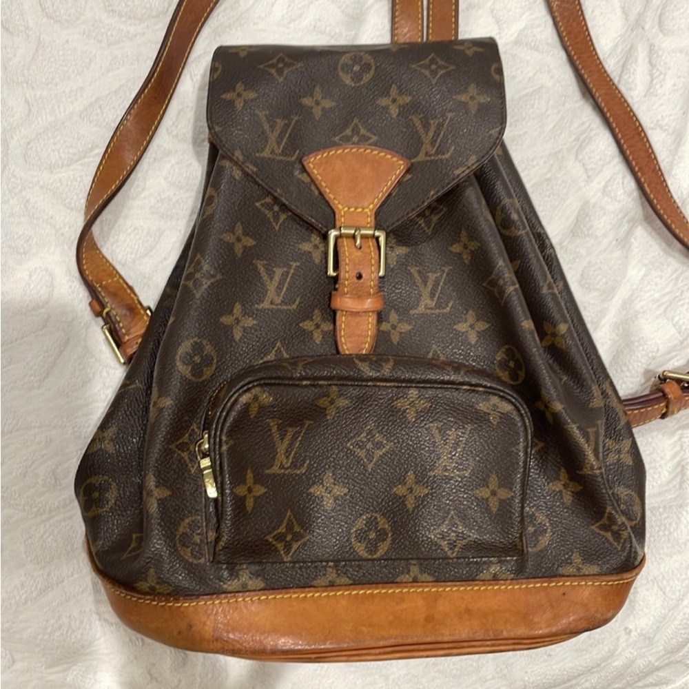 Louis Vuitton Brown Monogram Backpack with Vachetta Leather